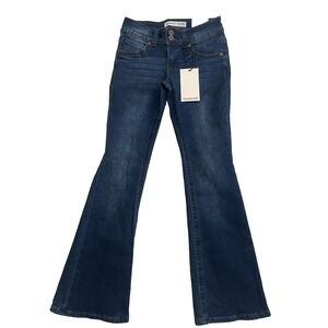 Telepatia Womens Bootcut Jeans Low Rise Blue Size 5/27 NEW